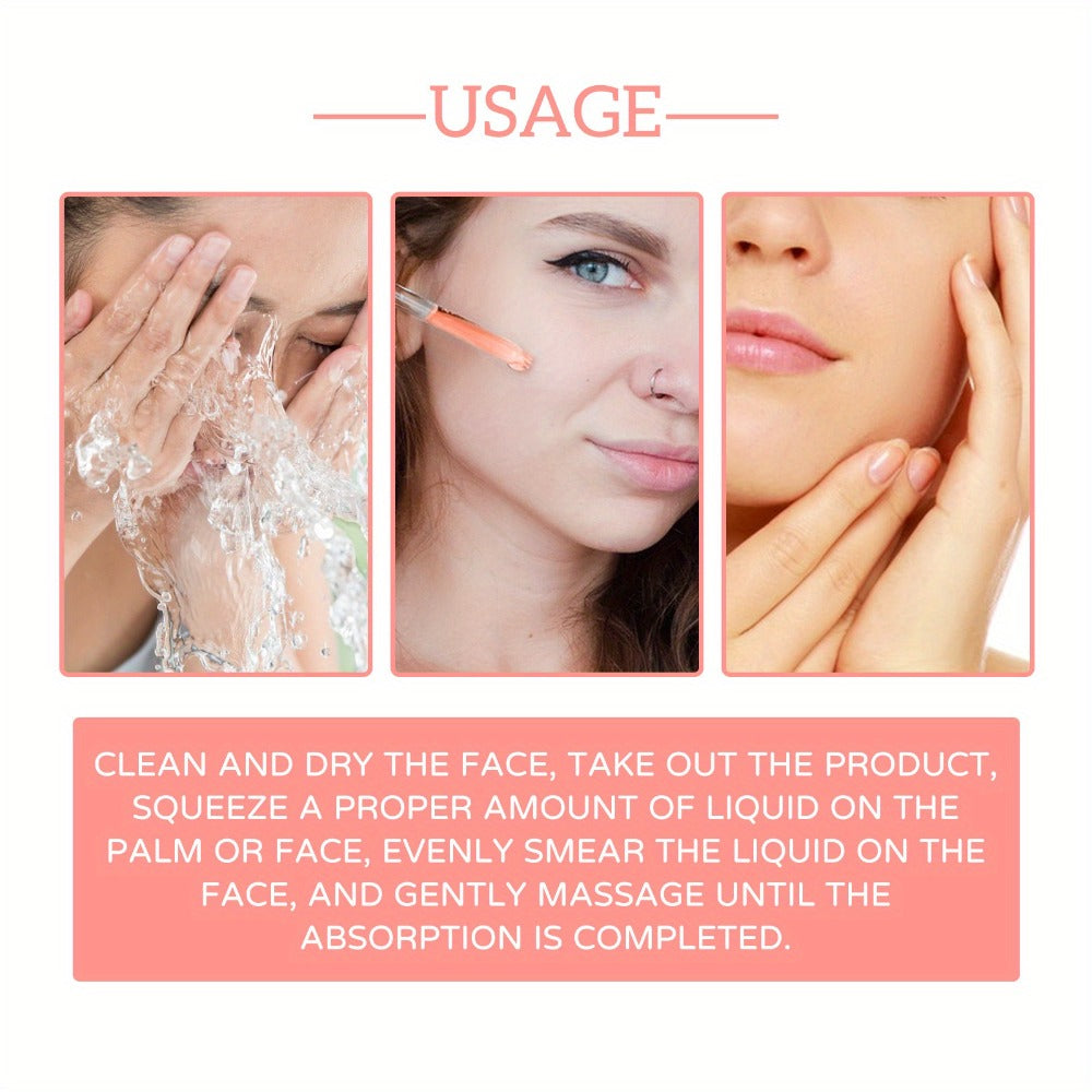 Facial Serum 5-in-1 with Hyaluronic Acid & Vitamin C – 3 Pack 30ml, Hydrating Anti-Aging Skin Care Serum for All Skin Types, Alcohol-Free, Non-Irritating, Unisex
