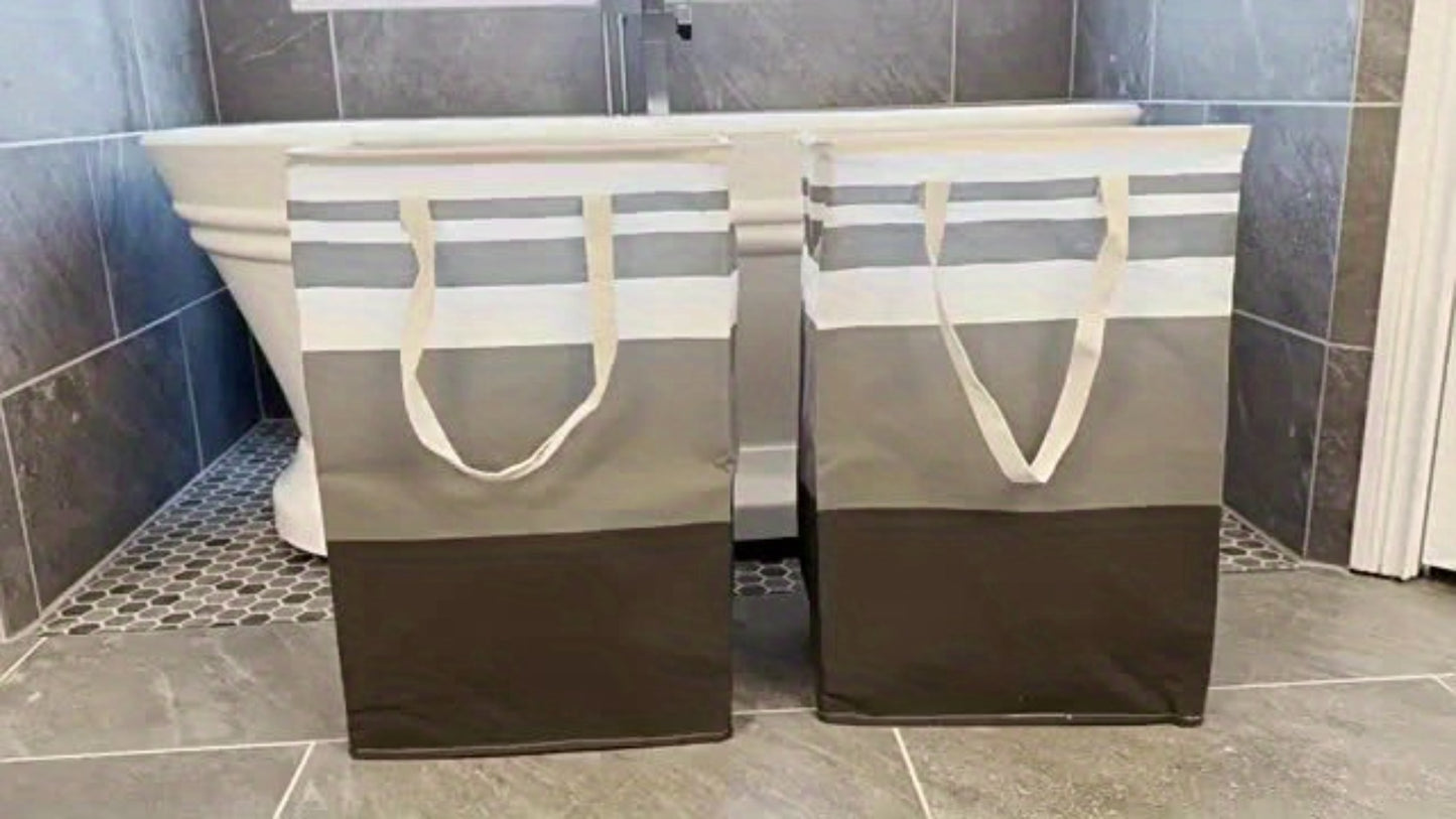 Collapsible Laundry Basket 3 Pack 75L – Freestanding Tall Clothes Hamper with Easy-Carry Handles for Bedroom, Bathroom, Family & Dorm – Large Capacity Folding Laundry Bin Set
