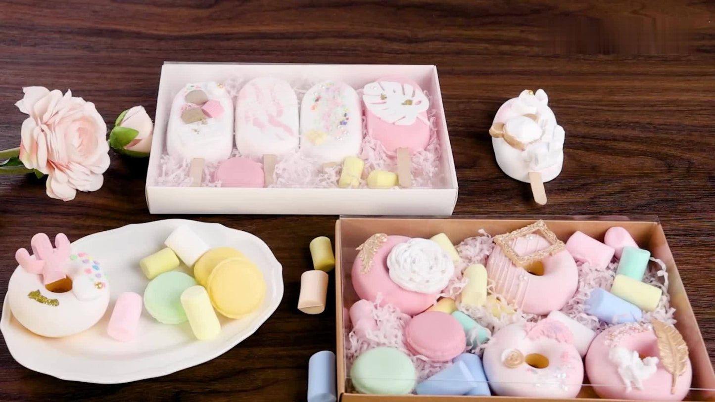 Cookie Boxes with Clear Lids 50pcs - White Bakery Boxes with Window for Macarons, Chocolates, Candy, Pastry - Paper Gift Boxes for Wedding, Christmas, Father's Day, Birthday Party Favors & Professional Baking