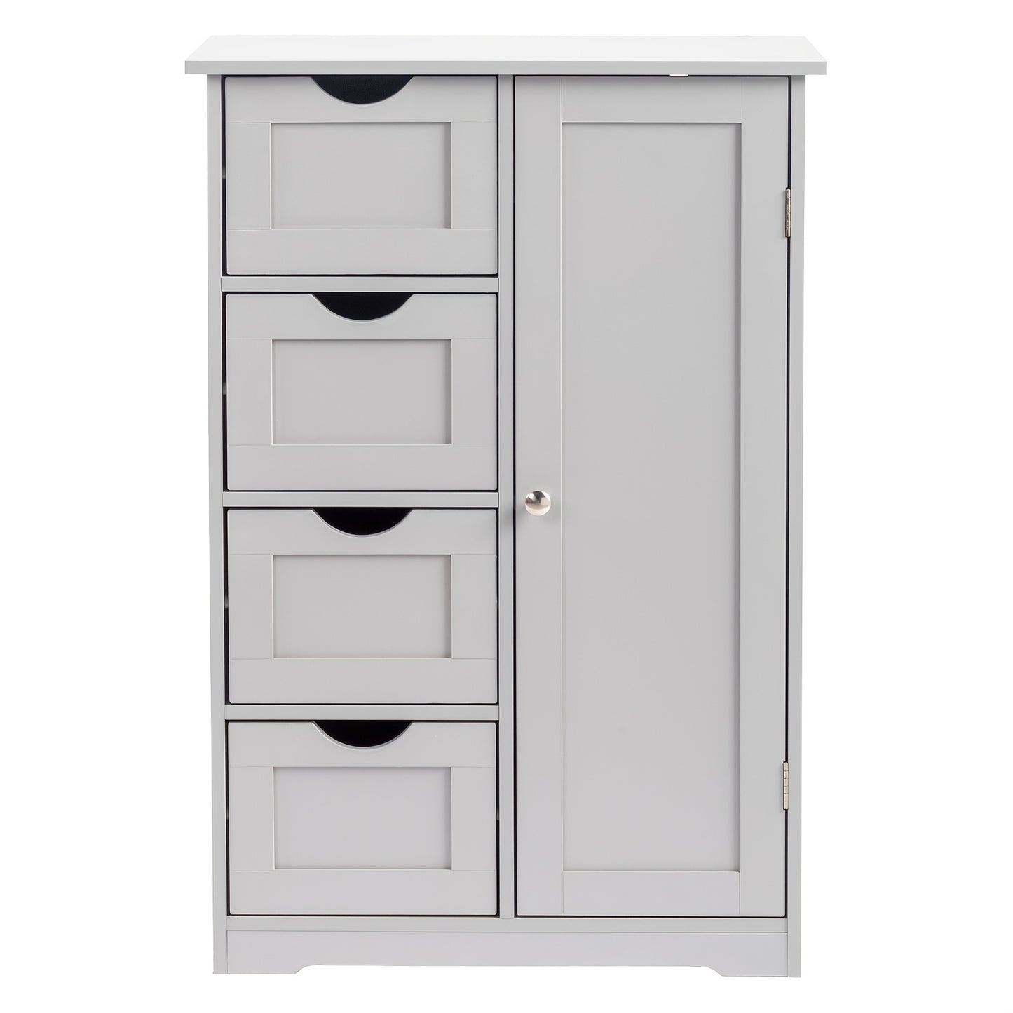 Bathroom Storage Cabinet with Drawers – Waterproof Freestanding Floor Cabinet with 4 Drawer Organizer for Bathroom, Bedroom, Living Room