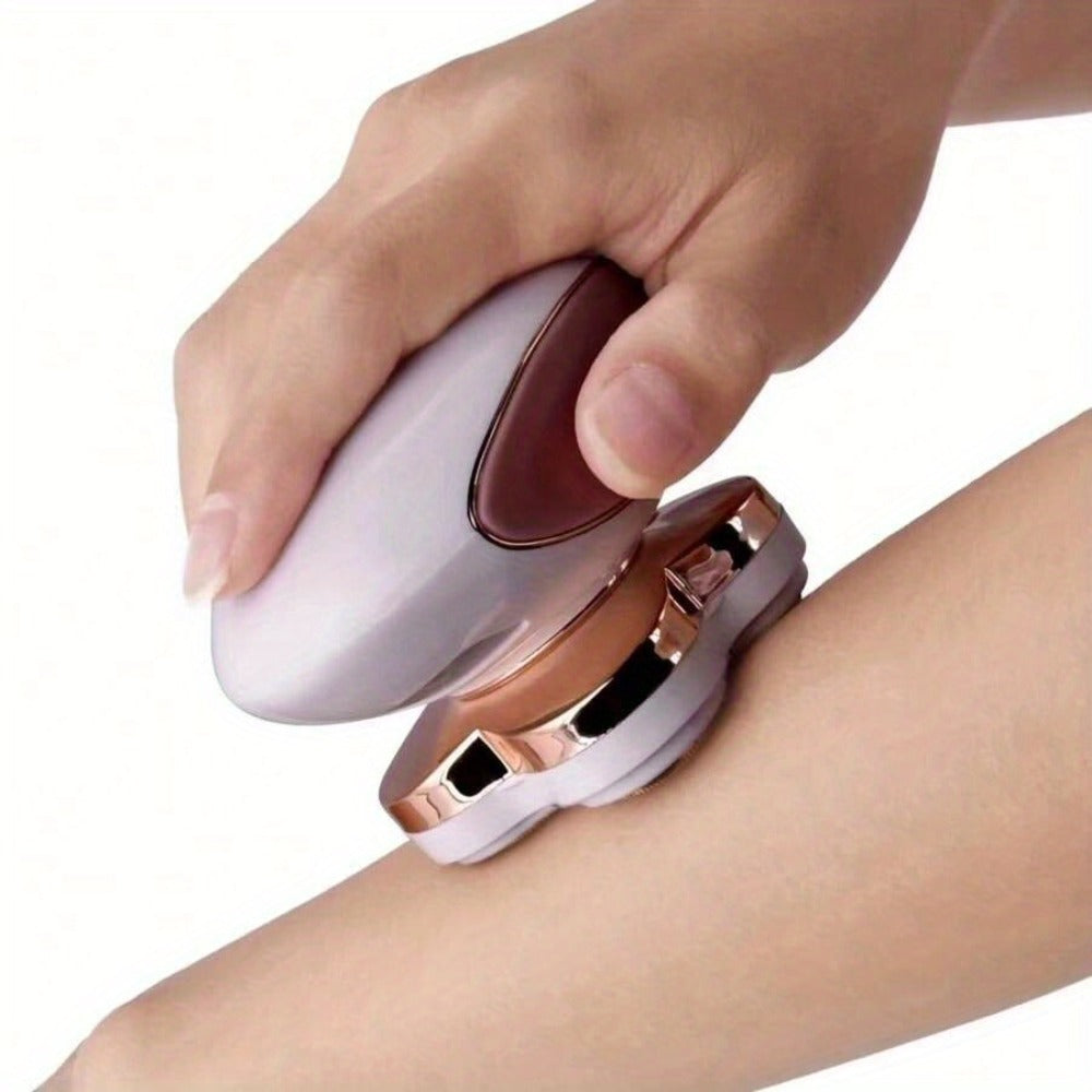 Women's Electric Shaver Full Body Hair Removal 4-Head 360° Rotating Wet Dry USB Rechargeable for Face Bikini Legs Arms Chest Underarms Travel-Friendly with Clipper Attachments
