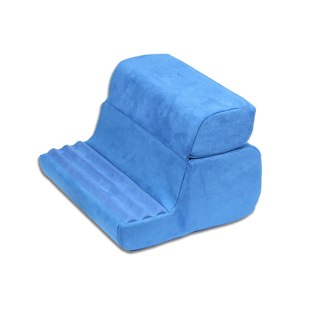 Tablet Pillow Stand Lap Bed Holder – Hands-Free Viewing, Foldable, Washable Cover, Fits iPad iPhone E-Reader