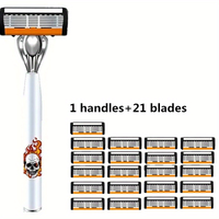 1 handle + 21 blades