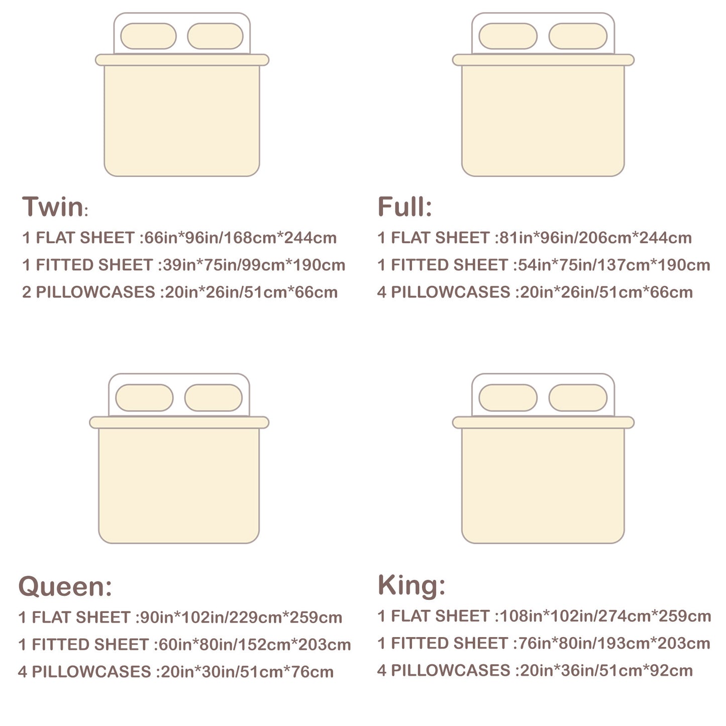 Microfiber Bed Sheet Set 4-6 Piece 100 GSM Deep Pocket 18 Inch Hotel Grade Ultra-Soft Breathable All-Season Machine Washable Twin Full Queen King