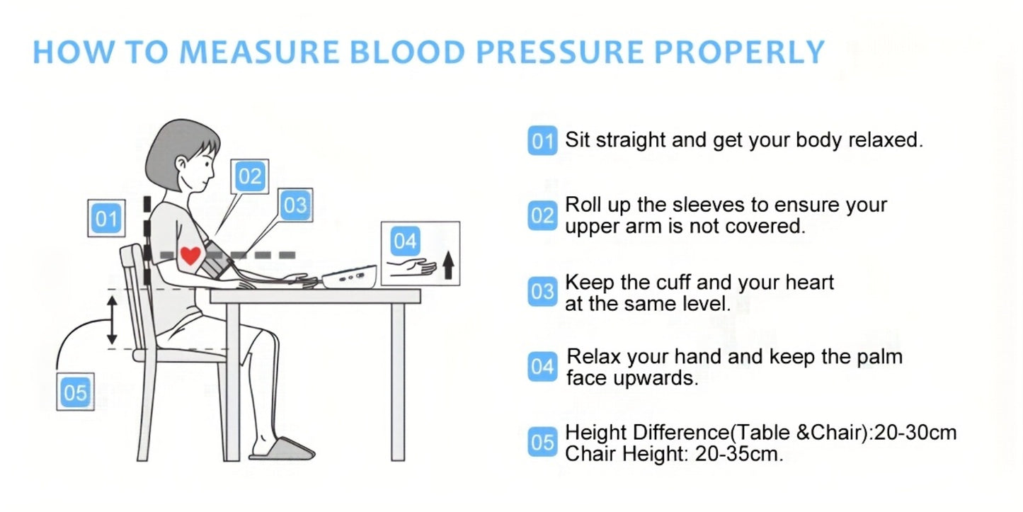 Upper Arm Blood Pressure Monitor – Large LCD, Voice Broadcast, Heart Rate & Irregular Heartbeat Detection, 2×99 Memory, 8.7–14.2" Adjustable Cuff, One-Touch Operation for Seniors & Pregnant Women
