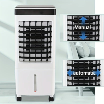 Portable Air Conditioner Evaporative Air Cooler with Remote, 40Hrs Cooling, 2.6 Gal Tank, 3 Speeds, Windowless AC Unit for Room, Personal Space Cooler Fast Cooling