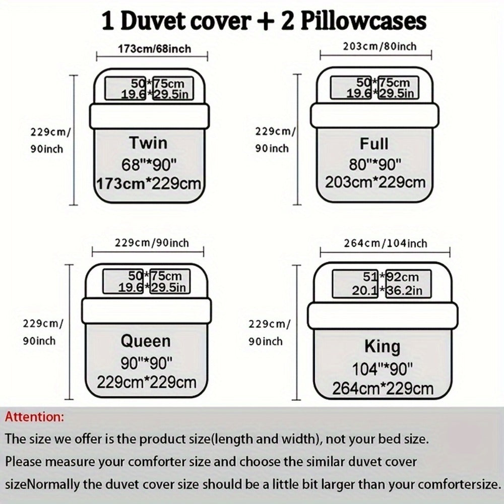 Dragon Print Duvet Cover Set 3-Piece – Boho Dragon Totem Bedding, Soft Polyester Comforter Cover with 2 Pillowcases, Twin Full Queen King, Dorm Room Decor