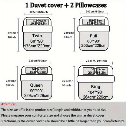 Dragon Print Duvet Cover Set 3-Piece – Boho Dragon Totem Bedding, Soft Polyester Comforter Cover with 2 Pillowcases, Twin Full Queen King, Dorm Room Decor