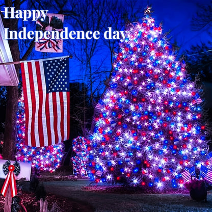 Solar LED Fairy String Lights IP65 Waterproof – 40FT or 80FT with 8 Lighting Modes for Independence Day, Christmas, Wedding, Garden & Yard – White, Warm White, Multi Color, Purple, Orange & Blue
