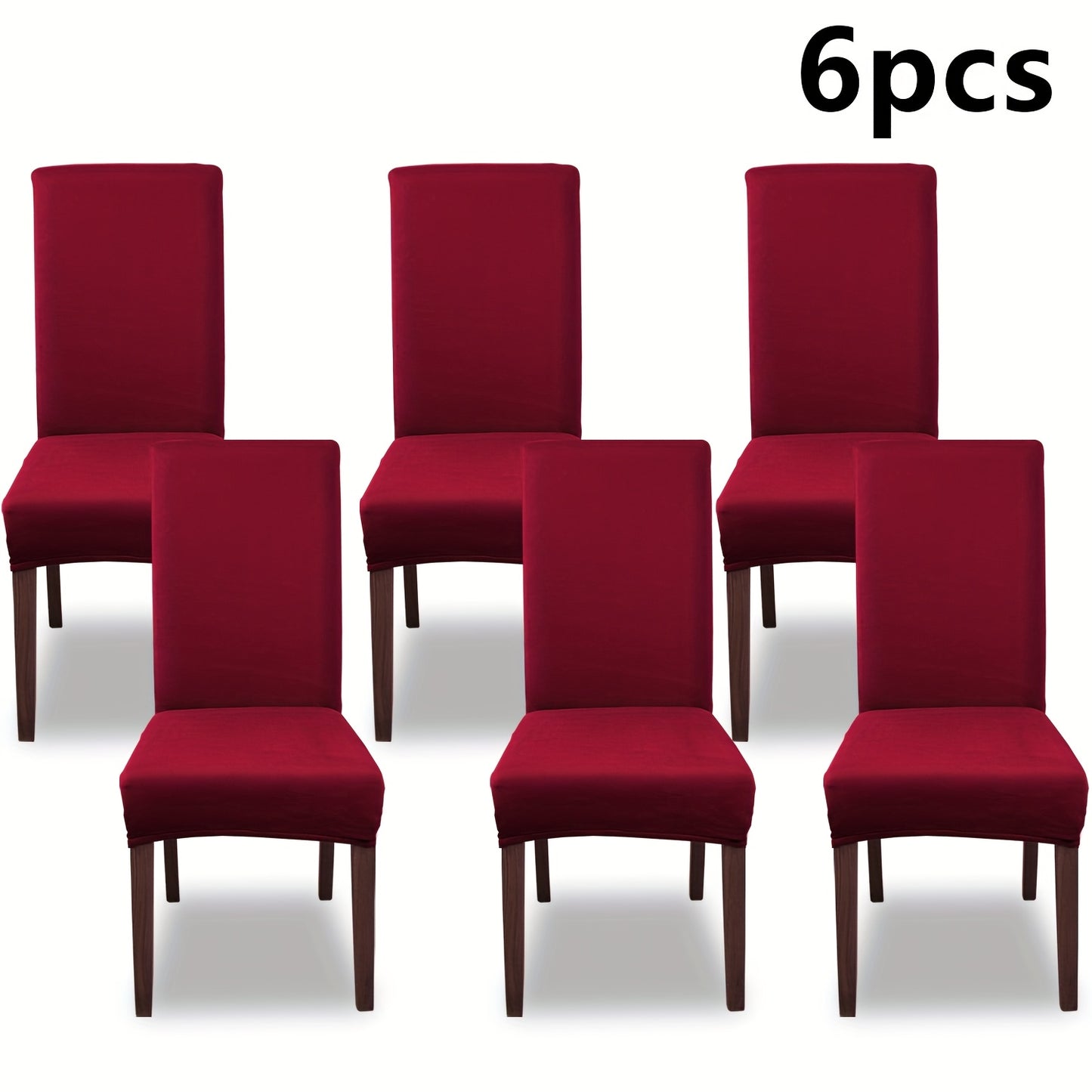 Silky Fiber Elastic Dining Chair Covers Set | Stretch Milk Fiber Slipcover, All-in-One Furniture Protector for Kitchen Wedding Office Hotel Living Room, 4pcs or 6pcs, 8 Colors