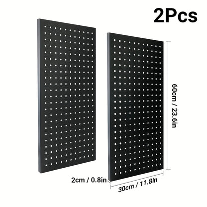 Metal Pegboard Wall Panels Garage Tool Storage Organizer Heavy Duty Steel Peg Board Wall Mounted Workshop Shed Craft Room 2 Pack 4 Pack