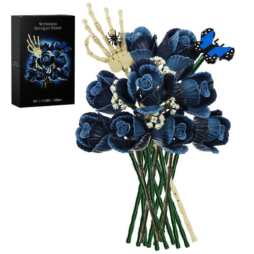 Gothic Skeleton Bouquet Gift Set – Zombie Corpse Bride Floral Arrangement, Dark Aesthetic Home Decor for Women & Teens, Valentine's Day, Mother's Day & Easter Gothic Gift