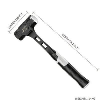 Octagonal Hammer High Carbon Steel Heavy Duty Sledge Hammer with Non-Slip Grip Handle, Rust-Proof Head for Demolition Construction Masonry Driving Stakes Outdoor Indoor Home Use (2/3/4 lb)
