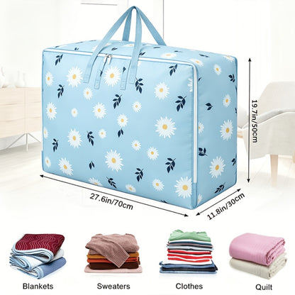 Under Bed Storage Bags 6pcs 140L - Large Capacity Foldable Organizer Bags for Clothes Blankets Bedding, Space Saving Underbed Storage