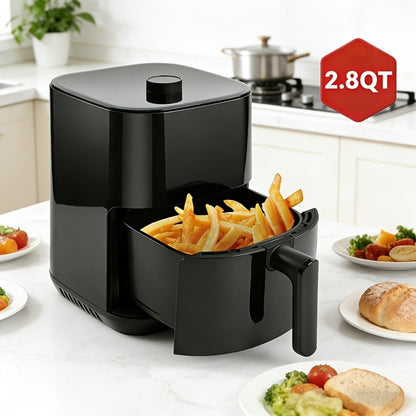 Air Fryer 8-in-1 with LED Touchscreen, 6QT Large Capacity Electric Hot Air Oven, 1350W 360° Hot Air Circulation, Non-Stick Fry Basket, Heat-Insulated Handles, 8 Cooking Presets for Home Kitchen