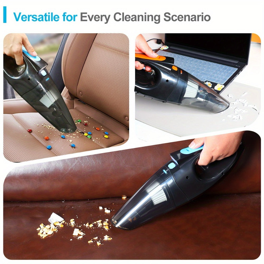Handheld Vacuum Cleaner 9000Pa Cordless – 4000mAh Battery, Low Noise, 5 Attachments for Car Interior, Home & Pet Hair Cleaning, Cute Pink Girly Gift for Women