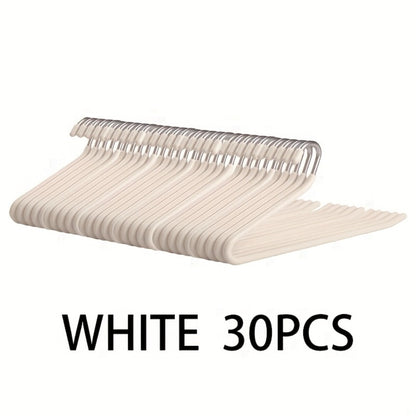 Pants Hangers Metal Open Leg Non-Slip - Heavy Duty Trouser Jeans Hanger for Wardrobe, Space Saving, Black or White, 10/20/30/50pcs