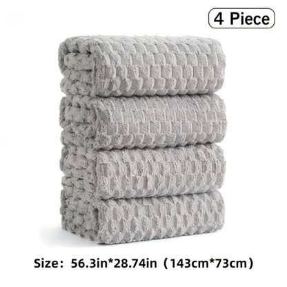 Microfiber Bath Towel Set Ultra-Soft Quick-Dry Skin-Friendly 4-Piece & 8-Piece Sets with Hair Drying Cap Multi-Color Options Luxury Spa Quality for Home Family Gifting