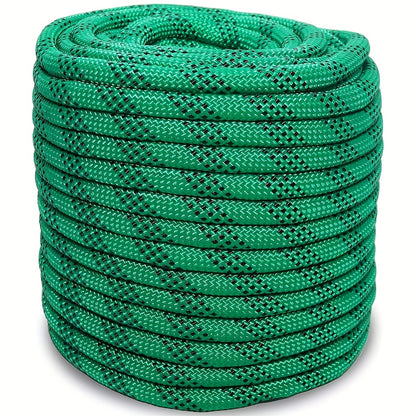 Double Braided Nylon Rope 1/2 Inch Heavy Duty Polyester – 100ft 150ft 200ft Multi-Color for Anchoring Towing Cargo Sailing Dock Lines & Outdoor Use