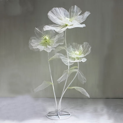 Artificial Silk Peony Flowers Giant Set of 3 Large Fake Flowers with Base & Branches for Wedding, Birthday Party, Home Decor & Window Display – 8 Colors