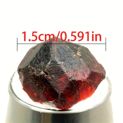 Natural Red Garnet Crystal Rough Stone – Raw Unpolished Mineral Specimen for Home Decor, Crystal Healing, Feng Shui Display & Collector Gift, Genuine Gemstone Rock