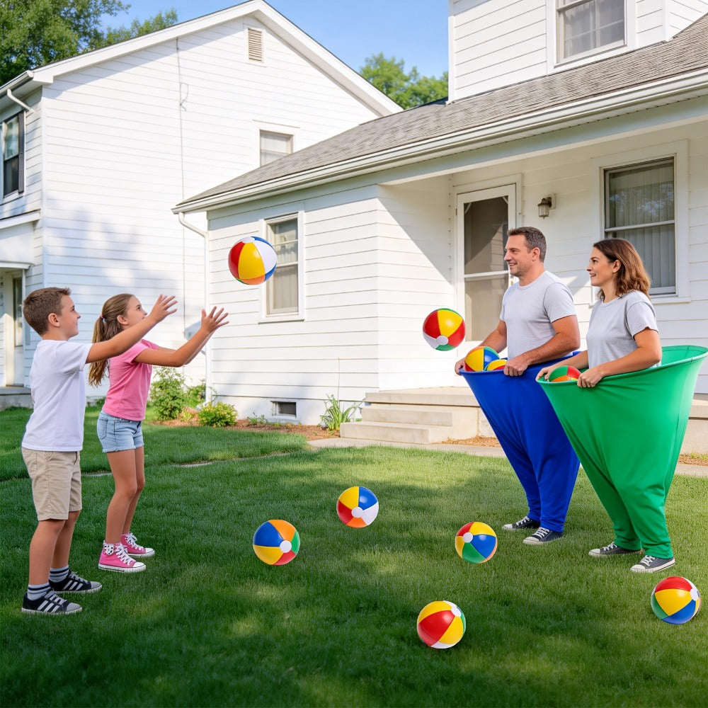 Grandma Pants Game Set 2 Pack – Outdoor Party Ball Pants Game with 12 Elastic Balls & 2 Pumps, Fun Team Building Activity for Adults Kids, Backyard Summer Party Games, Baby Shower, Family Reunion