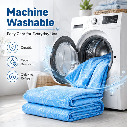 Cooling Blanket for Hot Sleepers - Summer Lightweight Breathable Throw Blanket Double-Sided Soft Cool Blanket for Bed Couch Sofa Night Sweats Hot Flashes Relief Tie-Dye & Solid Colors