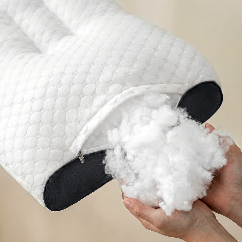 Neck Pillow 2 Pack – Breathable Memory Foam Travel Pillow with Removable Zippered Cover, Ergonomic Cervical Support for Neck & Shoulder Pain Relief