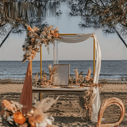 Tabletop Stand with Clamps 44 Inch Height Adjustable Black Metal Arch Stand for Wedding Centerpiece, Birthday, Christmas, Halloween, Valentine's Day Party Table Decoration