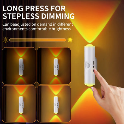 RGB Magnetic Night Light LED Ambient – Multi-Color Motion Sensor, No-Drill Magnetic Install, Long Battery Life for Living Room, Bedroom, Hallway, Stairs & Bar (1pc or 5-Pack)