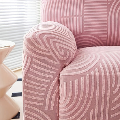Recliner Chair Cover Elastic Jacquard Single Seat Armchair Slipcover Stretch Furniture Protector for Living Room Bedroom Office Relaxing Reclining Chair Sofa Cover Multiple Colors