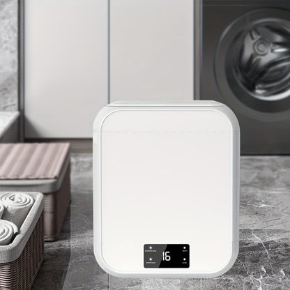 Mini Washing Machine Pure Copper Motor High Torque 4 Washing Modes Portable Washer for Underwear Socks Baby Clothes Separate Washing Anti Cross-Infection White