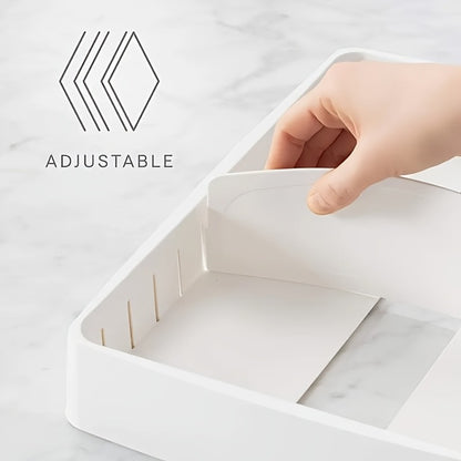 Adjustable Kitchen Storage Rack with 5 Baffles – Cutting Board, Pot Lid & Tableware Organizer, Food Container Cover Holder