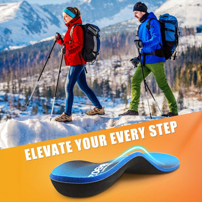 Arch Support Insoles for Men & Women, Heavy Duty Orthotic Shoe Inserts for Flat Feet, Plantar Fasciitis & Overpronation, Shock Absorbing Breathable Insoles for Work Boots, Running, Hiking, Standing All Day – 6 Sizes