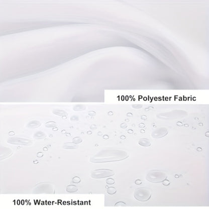 Shower Curtain Set Sea Star Shell Design Polyester with 12 Hooks Non-Slip Bath Mat U-Shaped Toilet Pad Lid Cover Bathroom Decor Set