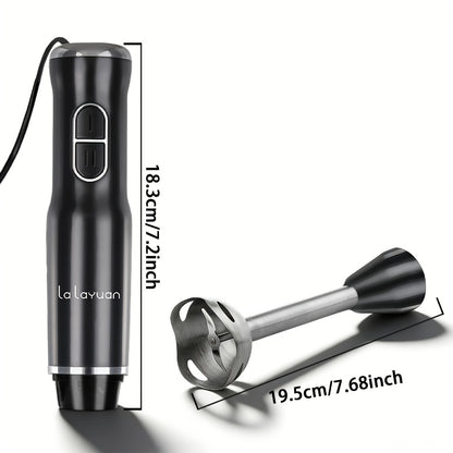 Immersion Blender 400W with Turbo Mode - Handheld Stick Blender with 304 Stainless Steel Blades, 2-Speed Electric Hand Blender, Detachable Shaft, Portable Immersion Mixer for Soups, Smoothies & Baby Food