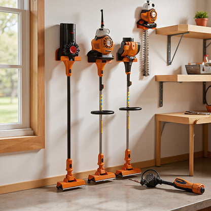 Weed Eater Hanger Wall Mount Trimmer Rack – 8" Heavy Duty Garage Storage Hooks for Grass Trimmer, Hedge Trimmer, Leaf Blower & Chainsaw | Garden Power Tool Holder Organizer Wall Bracket | 1/2/4pcs
