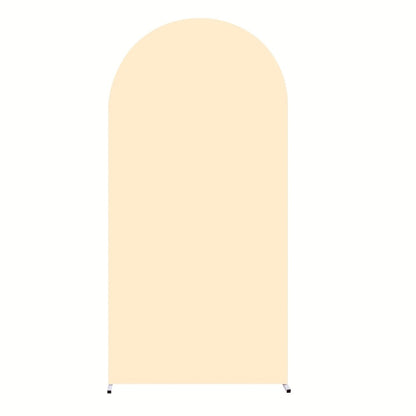 Arch Cover 6ft Stretchable Fabric Party Decoration | Wedding Ceremony Backdrop Cover Wrinkle-Free Zipper Fit for Gender Reveal Bridal Shower Birthday Holiday Celebration 8 Colors