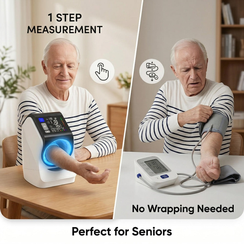 Blood Pressure Monitor Upper Arm - Automatic Digital BP Machine, Large Display, 2-4 User Memory 199 Readings, 8.7-17" Cuff, Home Blood Pressure Meter with Irregular Heartbeat Detection, 3 Models