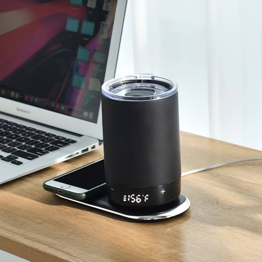 Self-Heating Coffee Mug with Temperature Control – USB-C Rechargeable Smart Beverage Warmer Keep