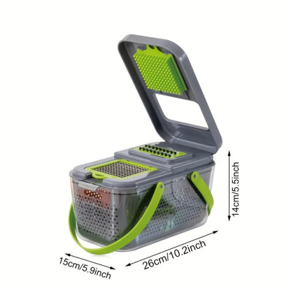 Vegetable Chopper Multifunctional Food Slicer Dicer Cutter 8 Blades Kitchen Tool Set