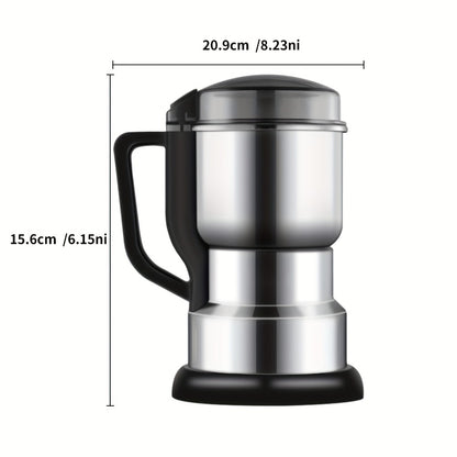 Coffee Bean Grinder 300W 8-Blade Stainless Steel 400g 14oz Large Capacity Up to 36 Cups 10-Second Fast Grinding Spice Grain Nut Dry Food Processor One-Touch Button