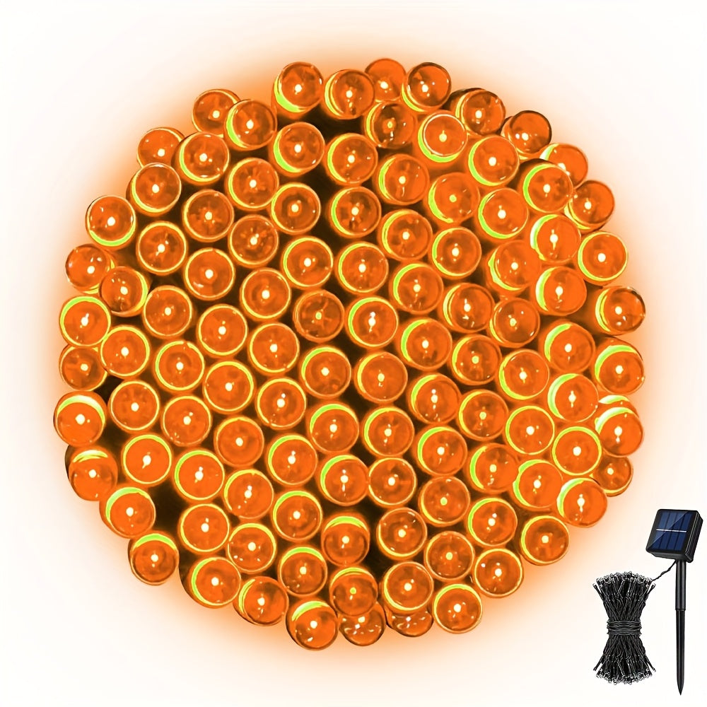 Solar LED Fairy String Lights IP65 Waterproof – 40FT or 80FT with 8 Lighting Modes for Independence Day, Christmas, Wedding, Garden & Yard – White, Warm White, Multi Color, Purple, Orange & Blue