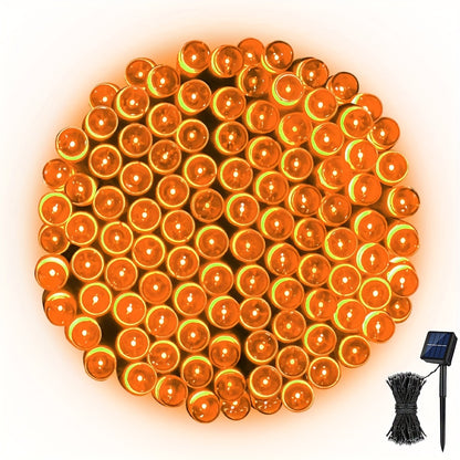 Solar LED Fairy String Lights IP65 Waterproof – 40FT or 80FT with 8 Lighting Modes for Independence Day, Christmas, Wedding, Garden & Yard – White, Warm White, Multi Color, Purple, Orange & Blue