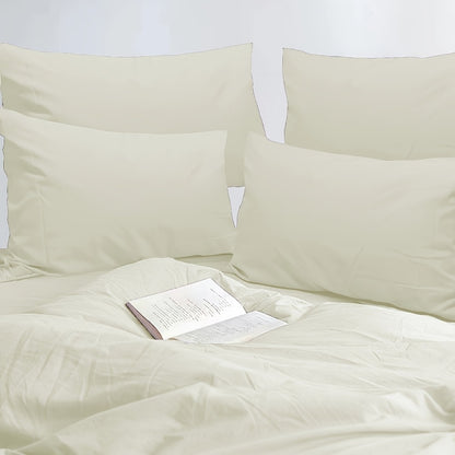 Microfiber Pillowcases Set of 4 – Soft Brushed 90GSM Wrinkle-Resistant Envelope Closure Pillow Covers, Queen & King Size, Multiple Colors, Breathable Polyester Pillow Cases for Bedroom Hotel
