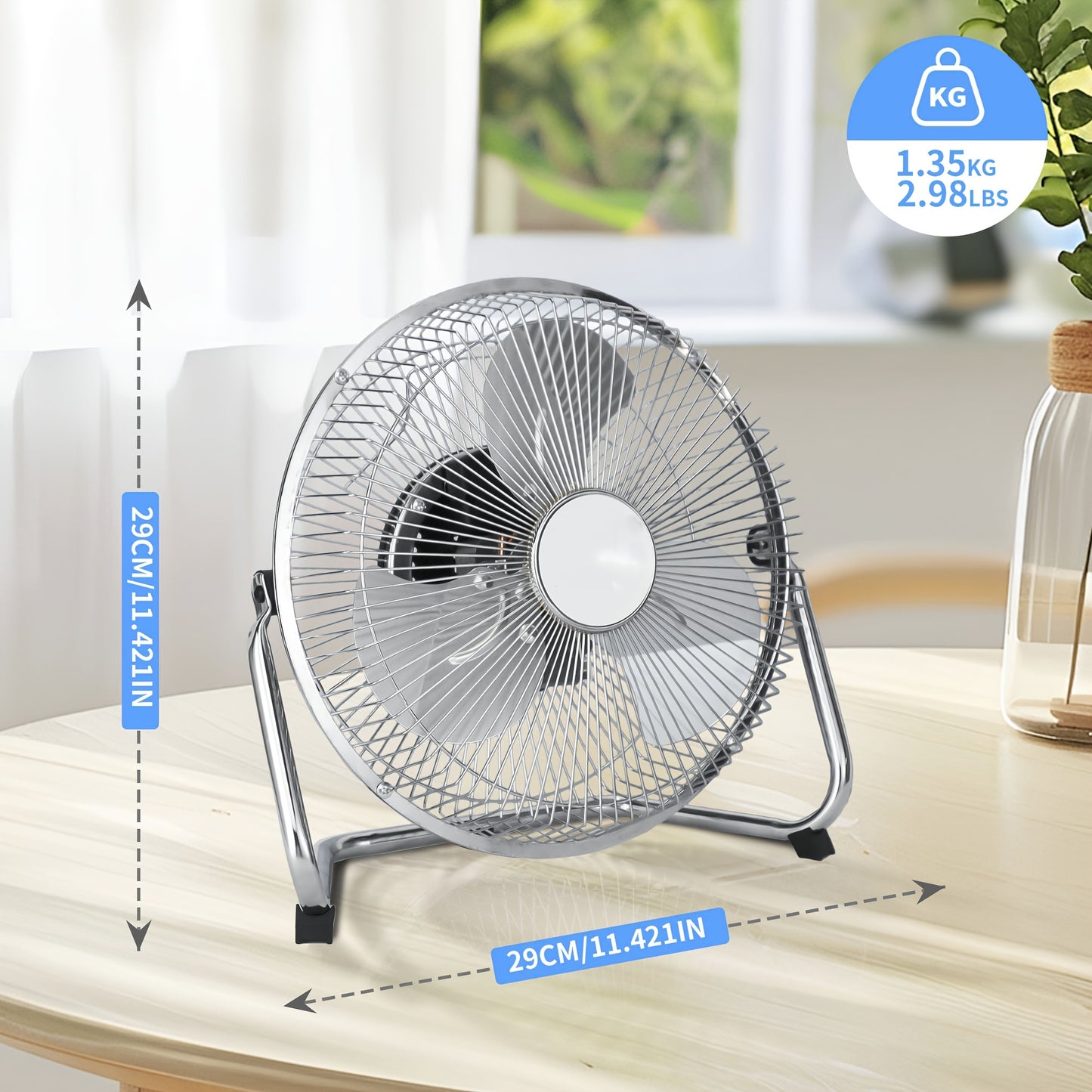 Industrial Floor Fan High Velocity, 3-Speed Heavy Duty Metal Cradle Fan with 360° Tilt, Multiple Sizes Available, Powerful Air Circulation Fan for Warehouse, Workshop, Garage, Factory and Basement