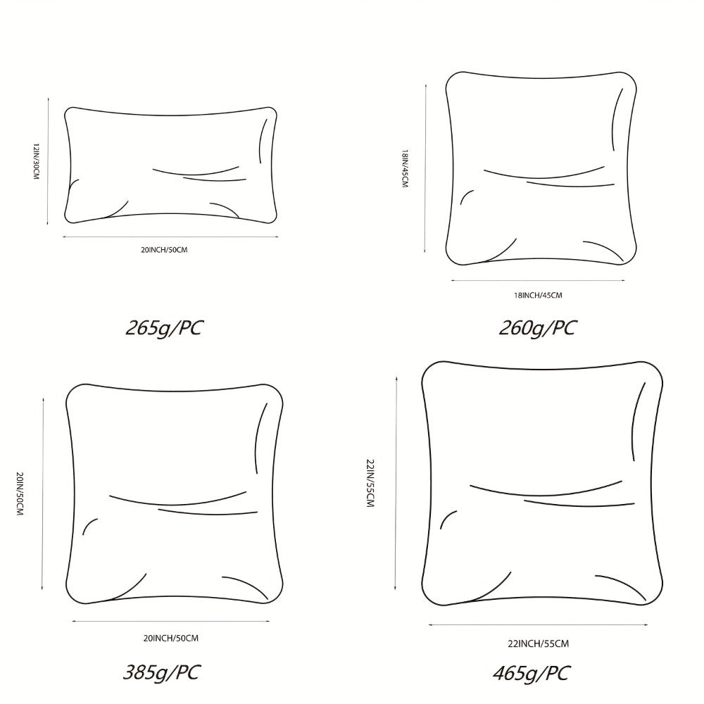 Pillow Inserts Square Microfiber Throw Pillow Inserts for Couch Sofa, Hypoallergenic 100% Virgin Fiber Fill, Indoor Outdoor Cushion Inserts for Office Patio Picnic