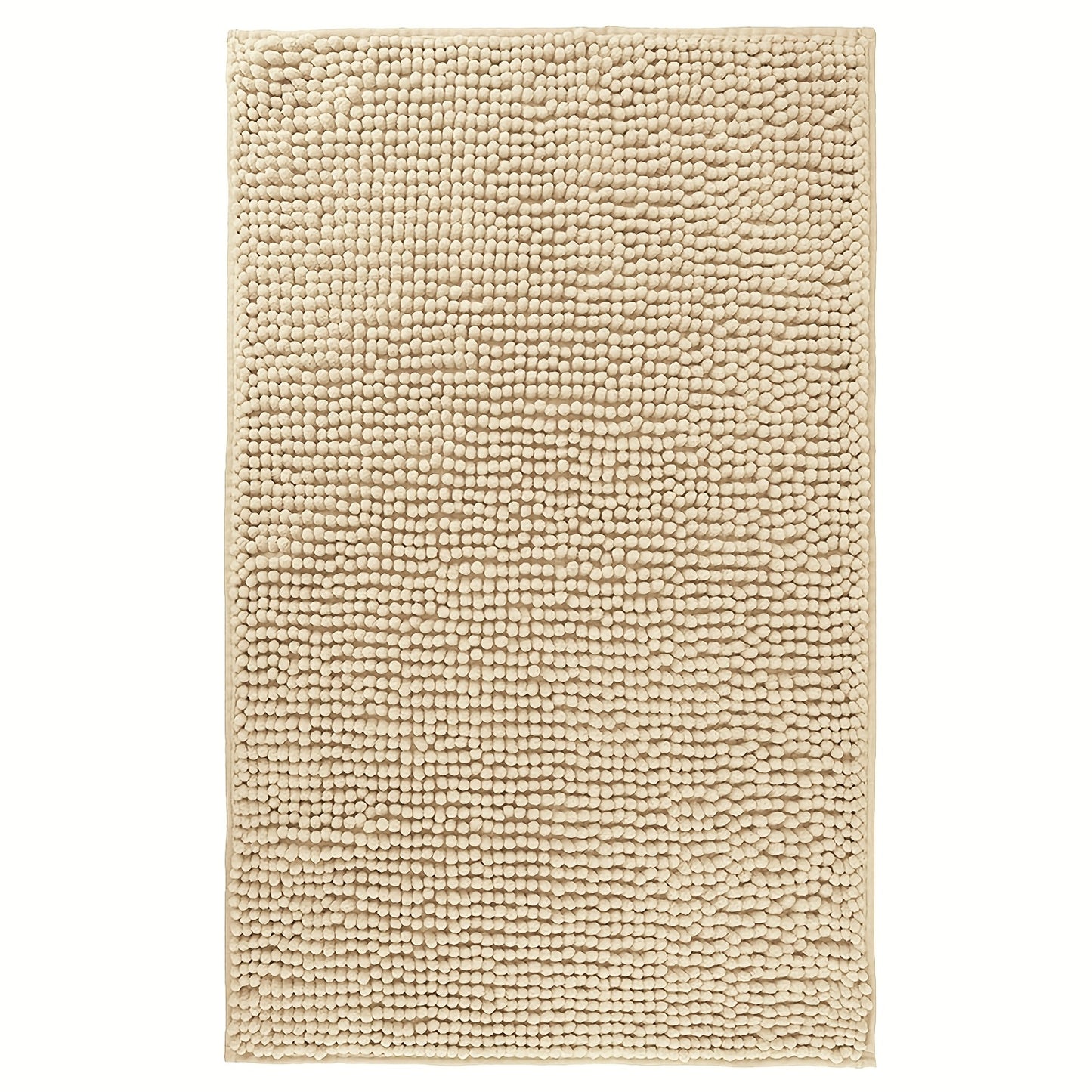 Chenille Bath Rug Extra Thick Soft Absorbent Non-Slip Bathroom Mat Machine Washable, Multiple Sizes & Colors