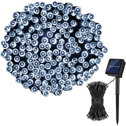 Solar LED Fairy String Lights IP65 Waterproof – 40FT or 80FT with 8 Lighting Modes for Independence Day, Christmas, Wedding, Garden & Yard – White, Warm White, Multi Color, Purple, Orange & Blue