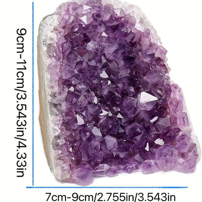 Amethyst Crystal Cave Cluster Natural Uruguayan Polished Edges Geode Home Office Decor Meditation Healing Crystal Birthday Holiday Hanukkah Thanksgiving Gift